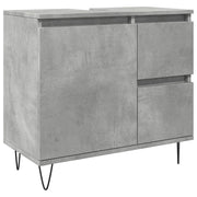 Mobile bagno dal design industriale con vani contenitori 65 x 33 x 60 cm in legno grigio cemento 02_0051105
