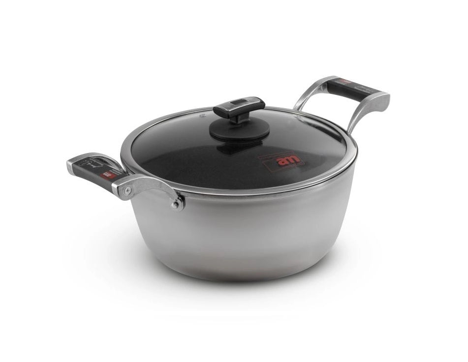 Casseruola Antiaderente ad Induzione Chef Antigraffio con Coperchio 28 cm