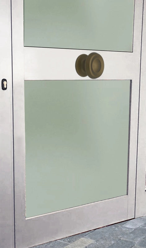 Pomolo fisso per porta SAGUATTI 176/80GB in alluminio bronzo satinato