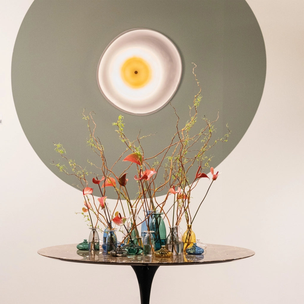 Vasetto Un Fiore 19 cl in vetro borosilicato trasparente soffiato a mano, design artigianale elegante e decorativo per ogni ambiente della casa