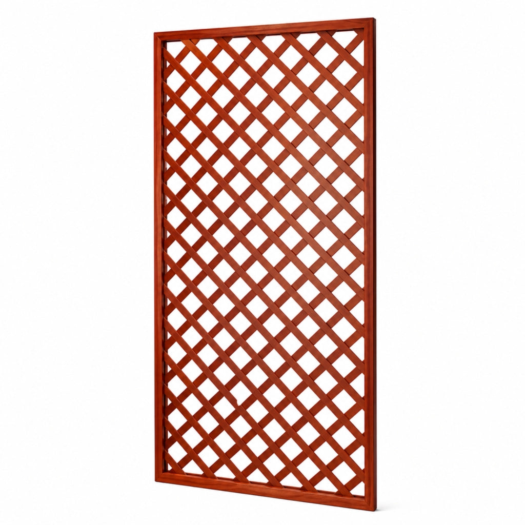 Traliccio In Legno Di Pino Impregnato Per Giardino Balcone E Terrazza Supporto Decorazione Per Piante Rampicanti Privacy Outdoor 120 x 180 Cm Legno Scuro