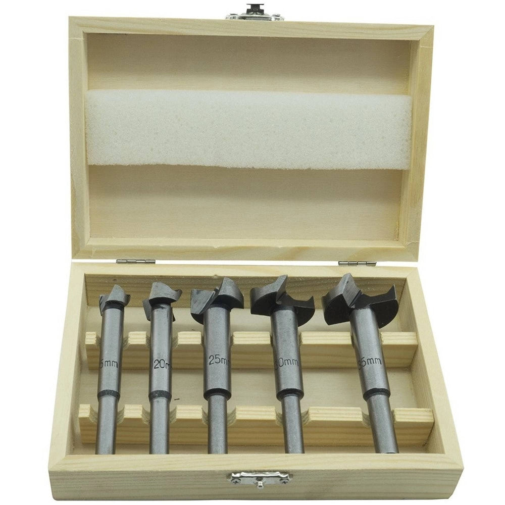 Trade Shop - Set Kit 5 Frese Fresa Punte Per Pantografo Verticale Legno 8mm 16/20/22/25/35 -