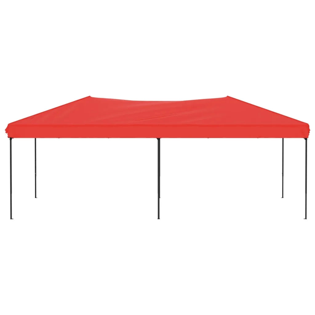 Tenda per Feste Pieghevole-Tenda Gazebo Rosso 3x6 m