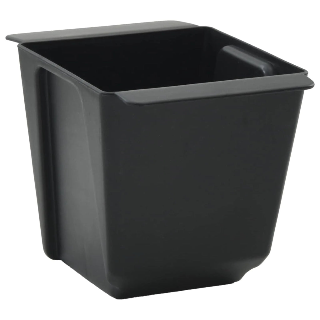 Fioriere | Cassetta per fiori | Vaso per Euro pallet 24 pz Nero 13,5 x 9 x 9,5 cm