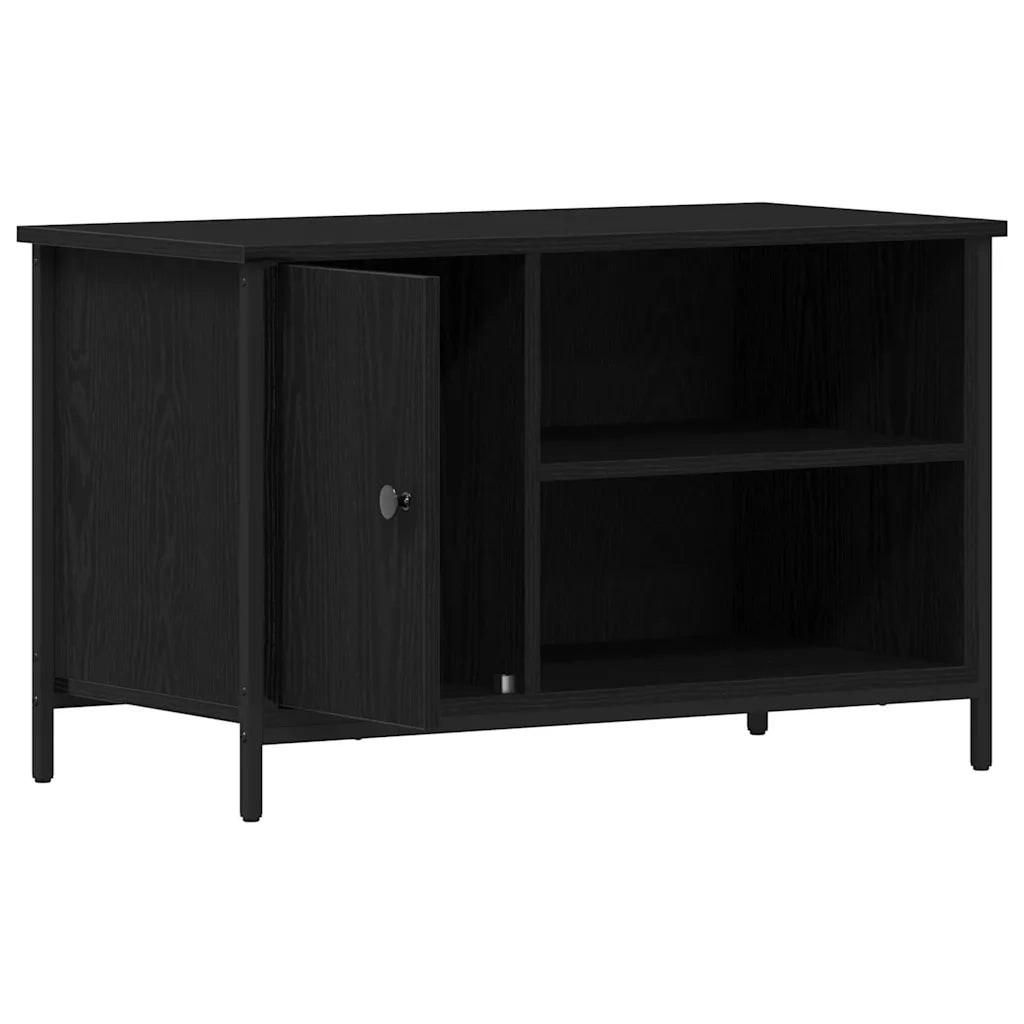 Mobile TV Rovere nero 80 x 40 x 50 cm Legno multistrato 862144