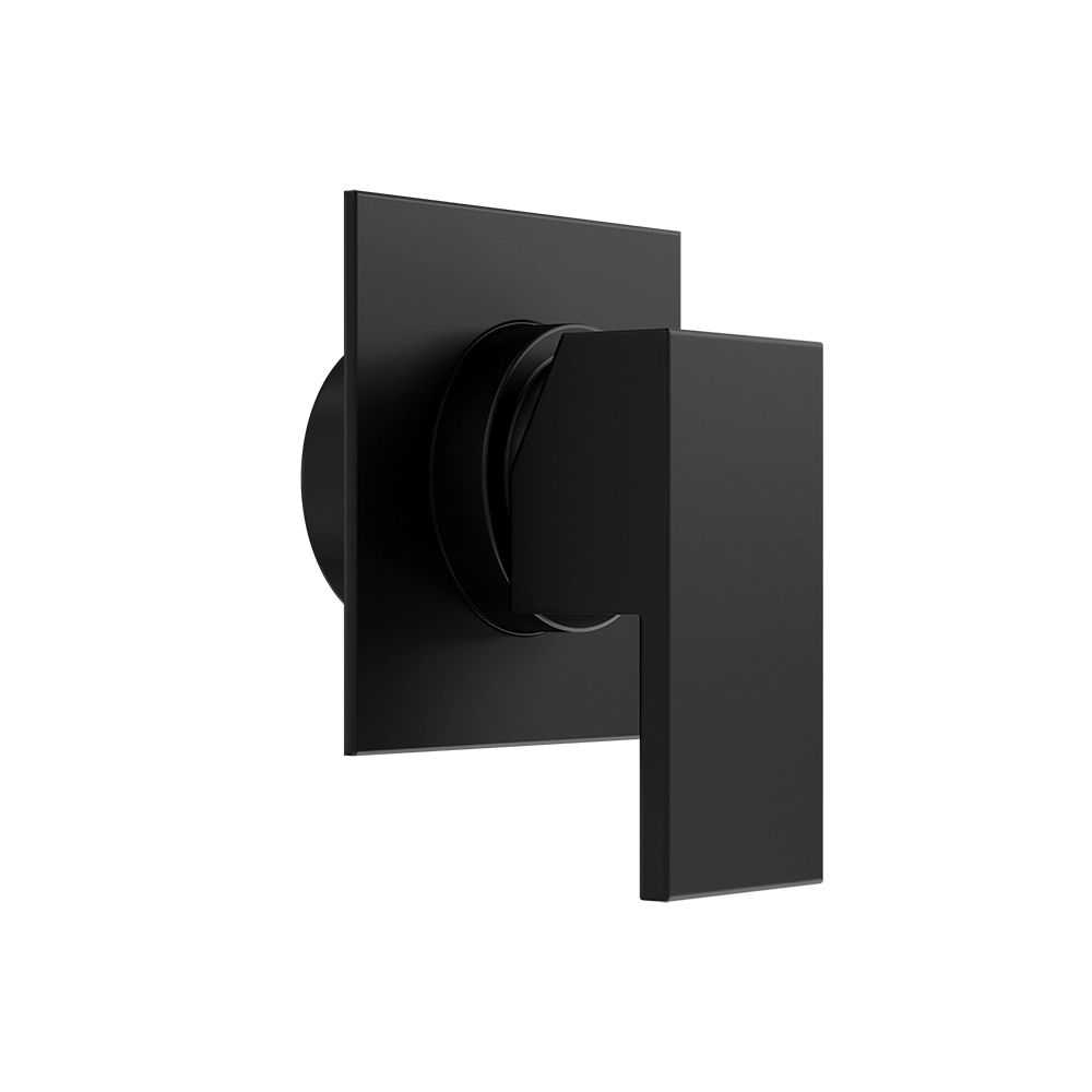 Set doccia nero opaco - Miscelatore incasso Hedy con braccio e soffione slim 20x20 cm