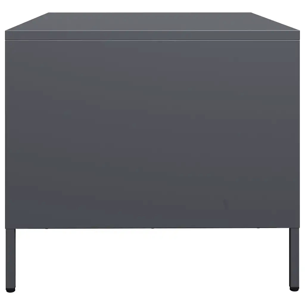 Tavolino-Tavolino da soggiorno-Tavolo Antracite 101,5x50x43,5cm in Acciaio Laminato a Freddo 865841