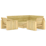 Set di mobili da giardino mobili da esterno set da 4 pezzi legno di pino impregnato 02_0016223