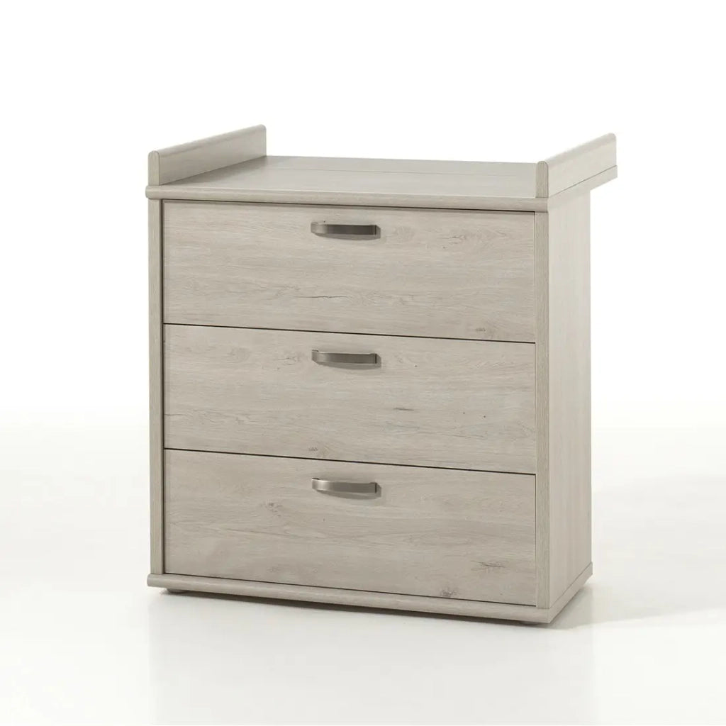 Comò per bambini DANY – Fasciatoio integrato colore rovere chiaro