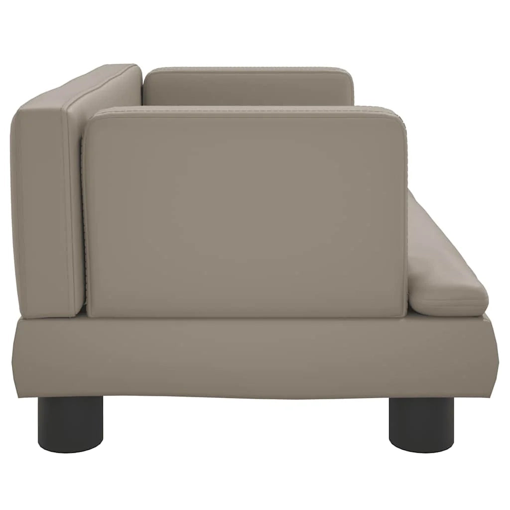 Cuccia per cani comoda cuccia da divano color cappuccino 60 x 40 x 30 cm similpelle marrone 02_0043077