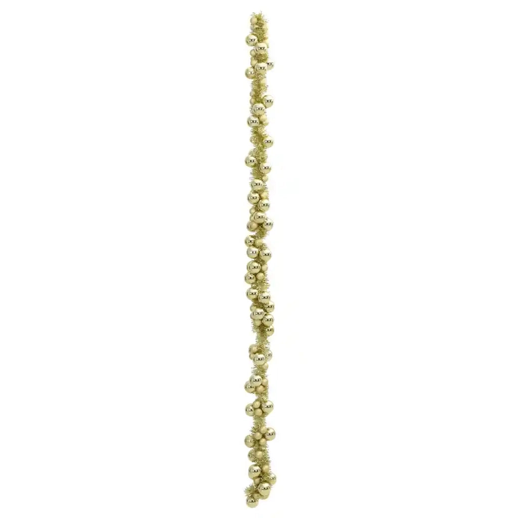 Ghirlanda di Palline di Natale Oro 186 cm Polistirolo 42019692