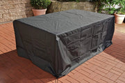 Copertura mobili da giardino 218x156x65 cm Trosa nero