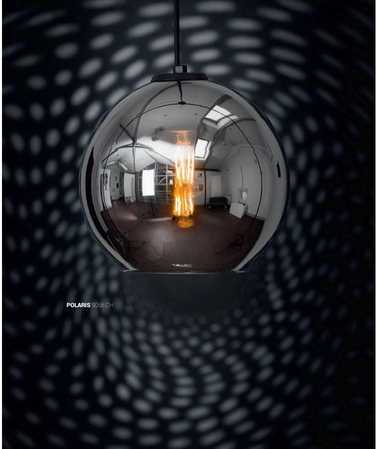 Lampada sospensione Nowodvorski Polaris nero/cromo Ø25 E27