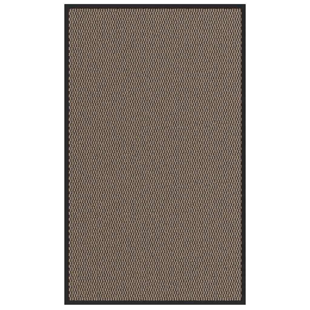 Zerbino decorativo antiscivolo per interni ed esterni 90 x 150 cm in polipropilene marrone 02_0058132