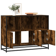 Credenza Rovere Fumo 100x35x76 cm in Legno Multistrato