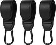 Fermo Posto Multifunzionale per Carriole - 3 Pezzi - Nero - Per Ordini di Acquisto - Adatto per Carrioli - Carabiner Universale