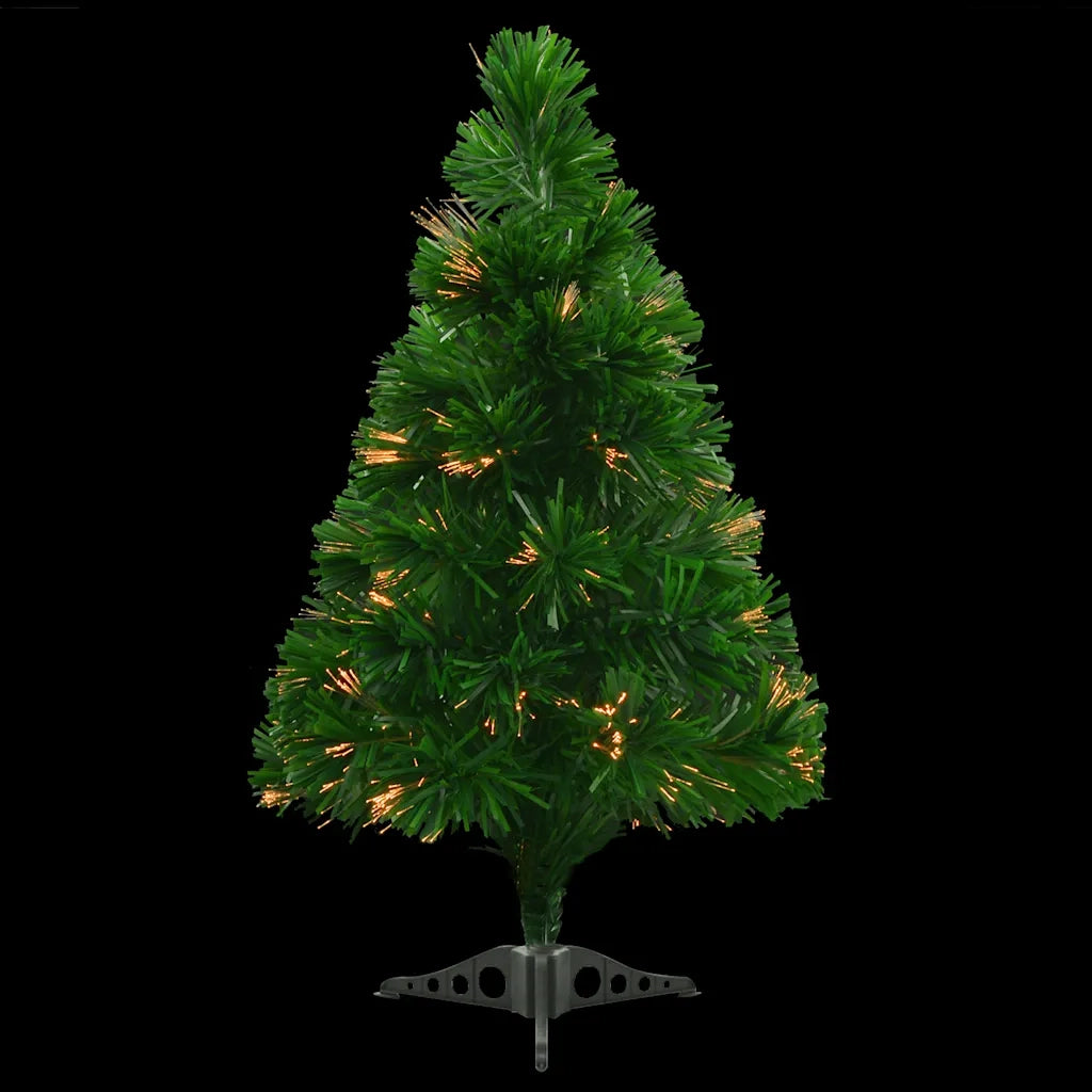 Albero di Natale Artificiale Fibra Ottica 64 cm Verde cod mxl 6579