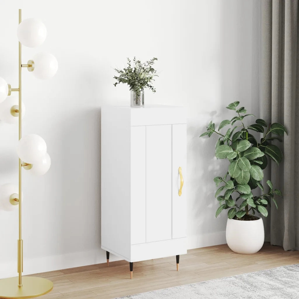 Credenza | Madia | Buffet da pranzo | Armadio da pranzo Bianca 34,5x34x90 cm in Legno Multistrato