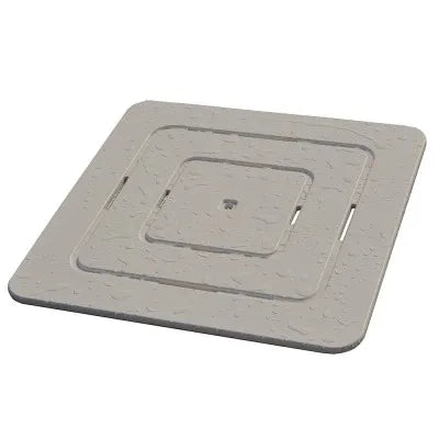 Pedana doccia in legno 60 x 60 ideale per piatto 80 x 80 tortora antiscivolo