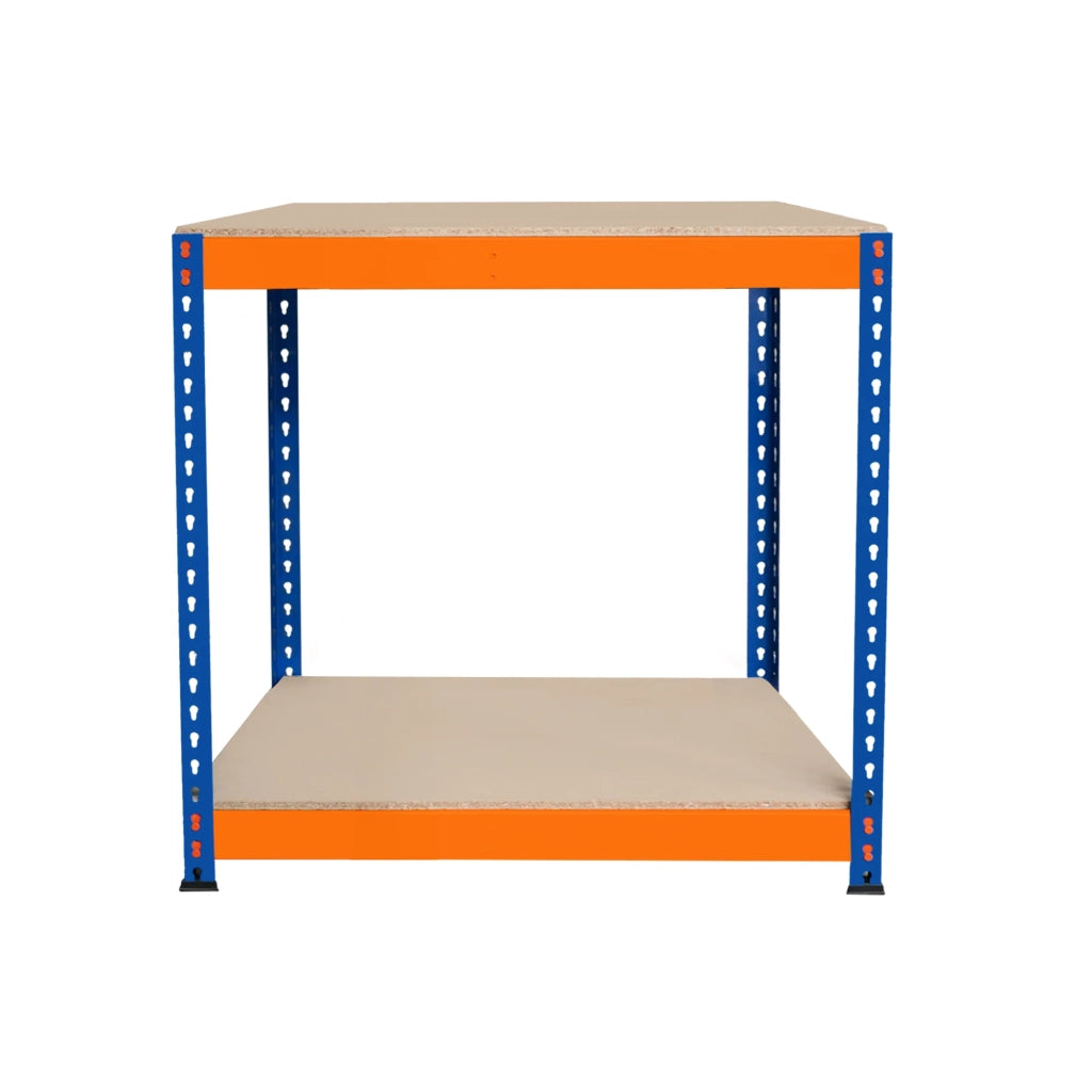 Banco da Lavoro a 2 Ripiani S-Rax - Postazione di lavoro 300kg - 90x45x90cm