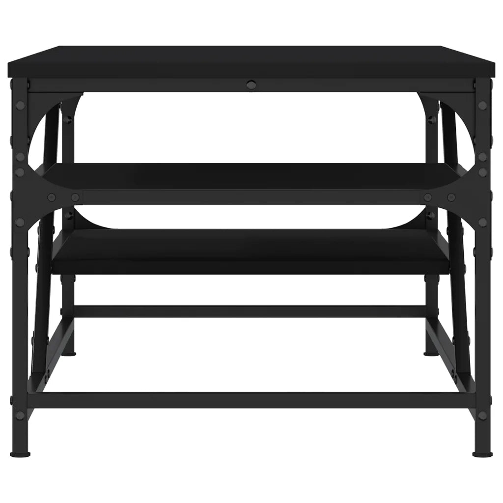 Tavolino da Salotto-Tavolino da soggiorno-Tavolo Nero 100x49x40 cm in Legno Multistrato