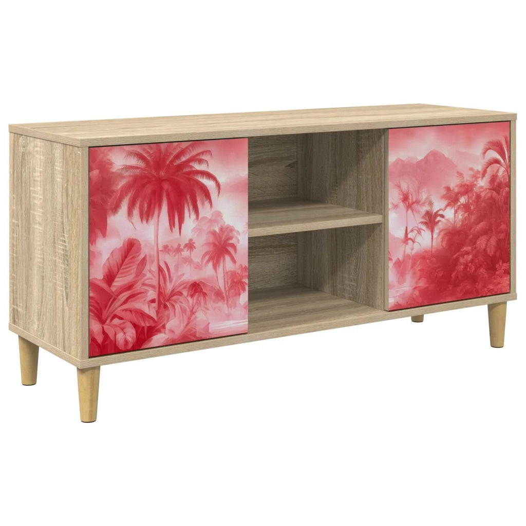 Mobile TV AACHEN 102 x 33 x 50 cm Sonoma Legno ingegnerizzato 8007046