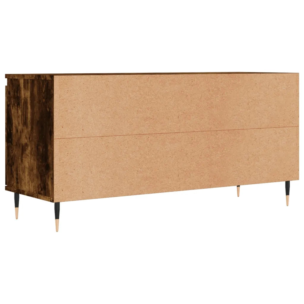 Mobile Porta TV Rovere Fumo 104x35x50 cm in Legno Multistrato 827009