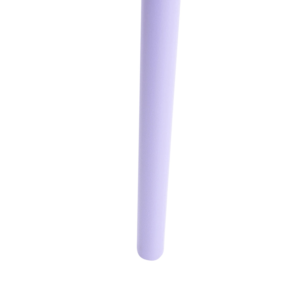 Set di 4 sedie da giardino viola in polipropilene leggero resistente alle intemperie in plastica per interni e per esterni moderno