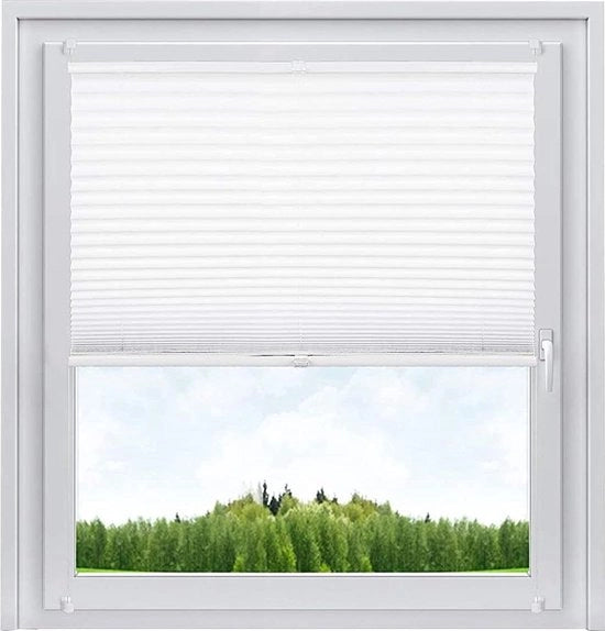 Vouwrolgordino senza perforazione, fissa senza martellare, 50x130cm (LxP), tenda a pieghe con aspetto crushed, chiusura per la privacy e la protezione solare, tenda a rete leggera per finestre e porte
