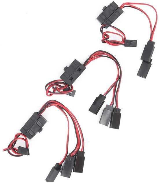 Schaltatore a 3/4/5 vie per RC in nero per automodellismo/Aliante/Imbarcazione