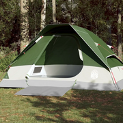 Tenda da Campeggio a Cupola per 4 Persone-Tenda per Escursionismo Verde Impermeabile 683126