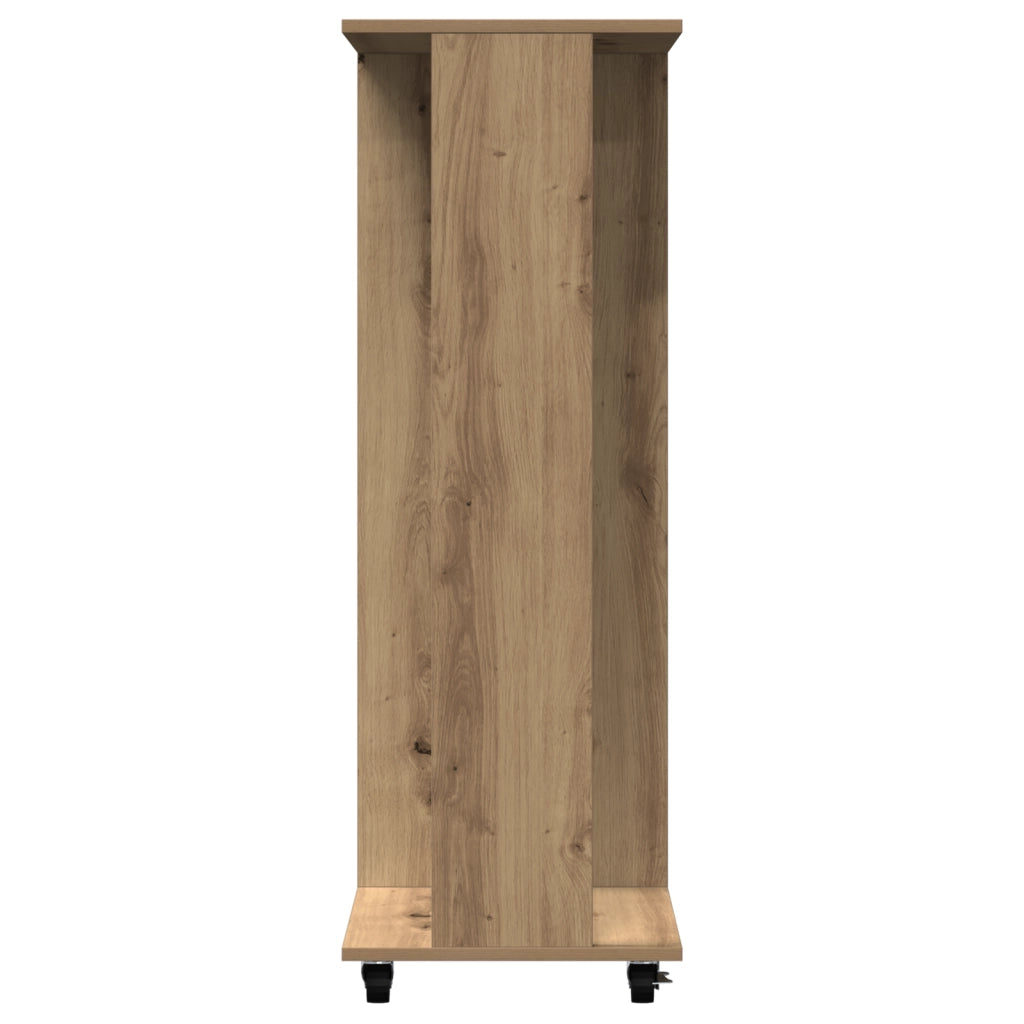 Armadio con ruote Rovere Artigianale 102x38x110 cm in Legno Ingegnerizzato