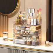 Organizzatore trasparente per cosmetici con 4 piani - Organizzatore per trucco e cura della pelle