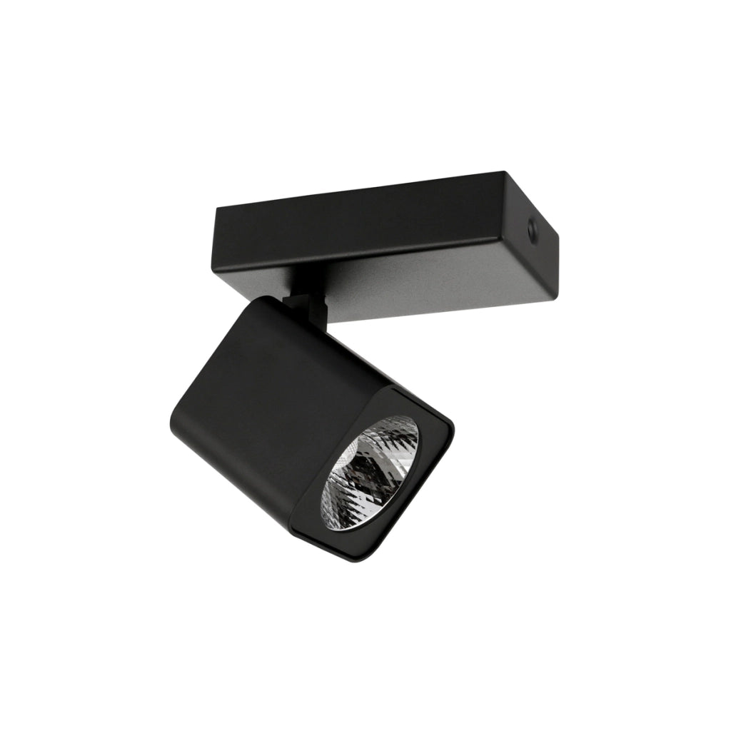 Faretto soffitto moderno nero orientabile LED 5W Aveiro Italux