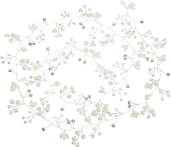 Fili di capelli 50 cm con perle e strass - accessori per la sposa per donne e ragazze