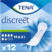 TENA LADY MAXI DISCREET ASSORBENTI SENZA ALI IN FORMATO DA 12 PEZZI