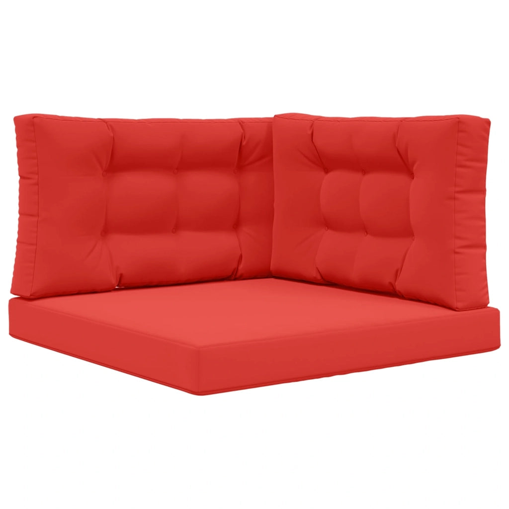 Cuscino per divano da esterno 3 pcs Rosso Poliestere 900886