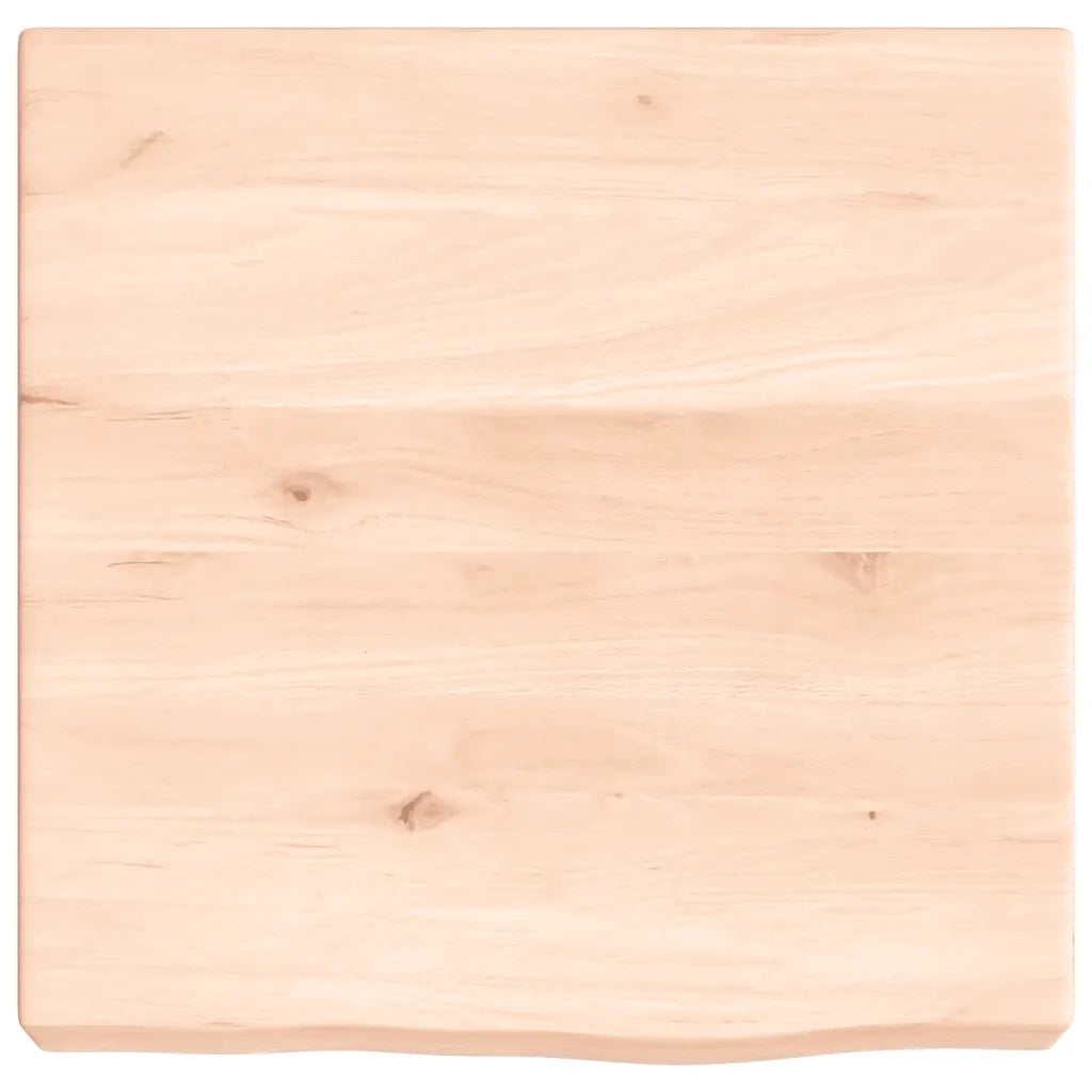 Piano Bagno 40x40x(2-6) cm in Legno Massello Non Trattato