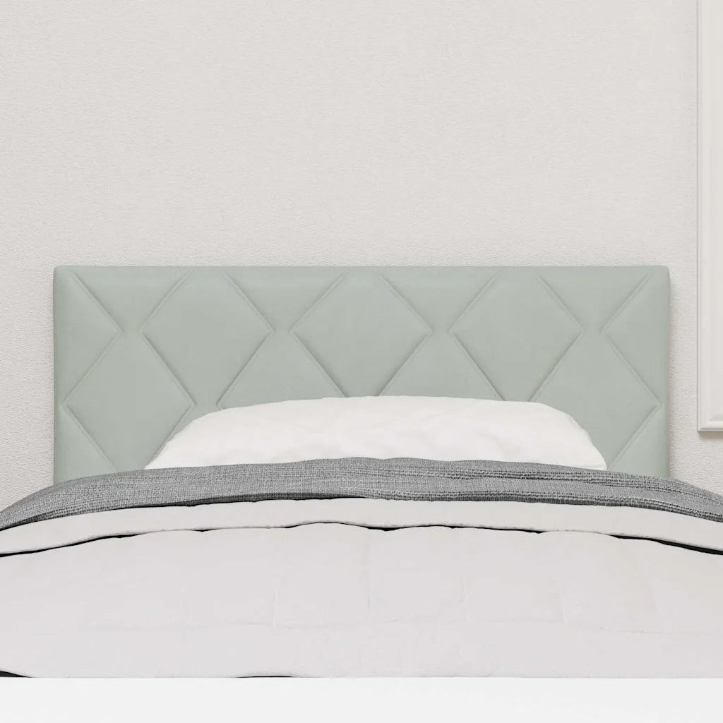 Testiera-Testata-Testiera Decorativa Grigio chiaro 100 cm Velluto