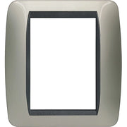 Living Int. - Placca 3+3 posti titanio - L4826TC