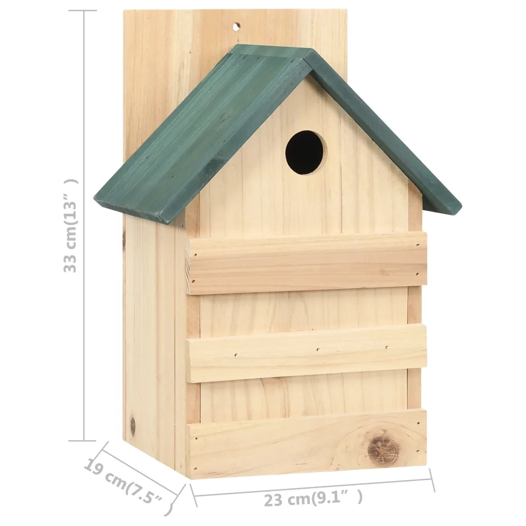 Casette per Uccelli 4 pz 23x19x33 cm in Legno di Abete 47248