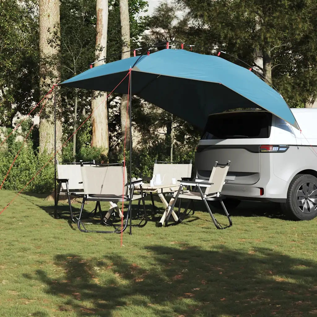 vidaXL Tenda da Campeggio per Auto Blu Impermeabile