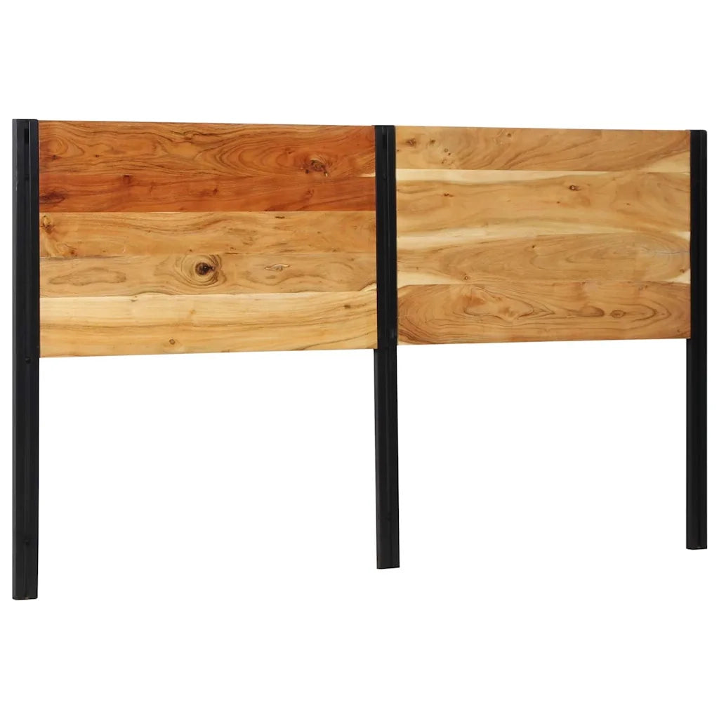 Testiera 180 cm in Legno Massello di Acacia e Ferro