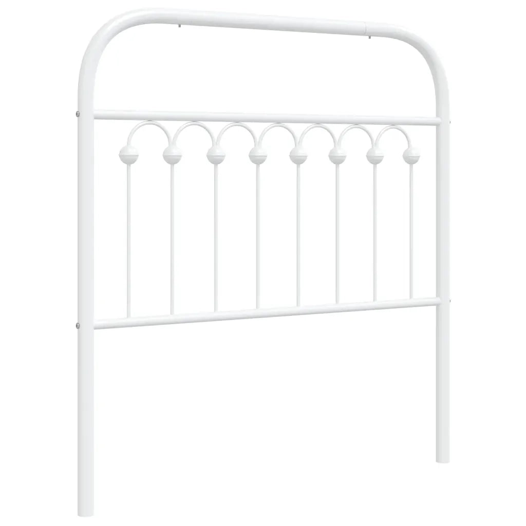 Testiera | Testata di Ricambio in Metallo Bianco 90 cm