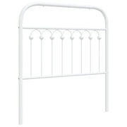 Testiera | Testata di Ricambio in Metallo Bianco 90 cm