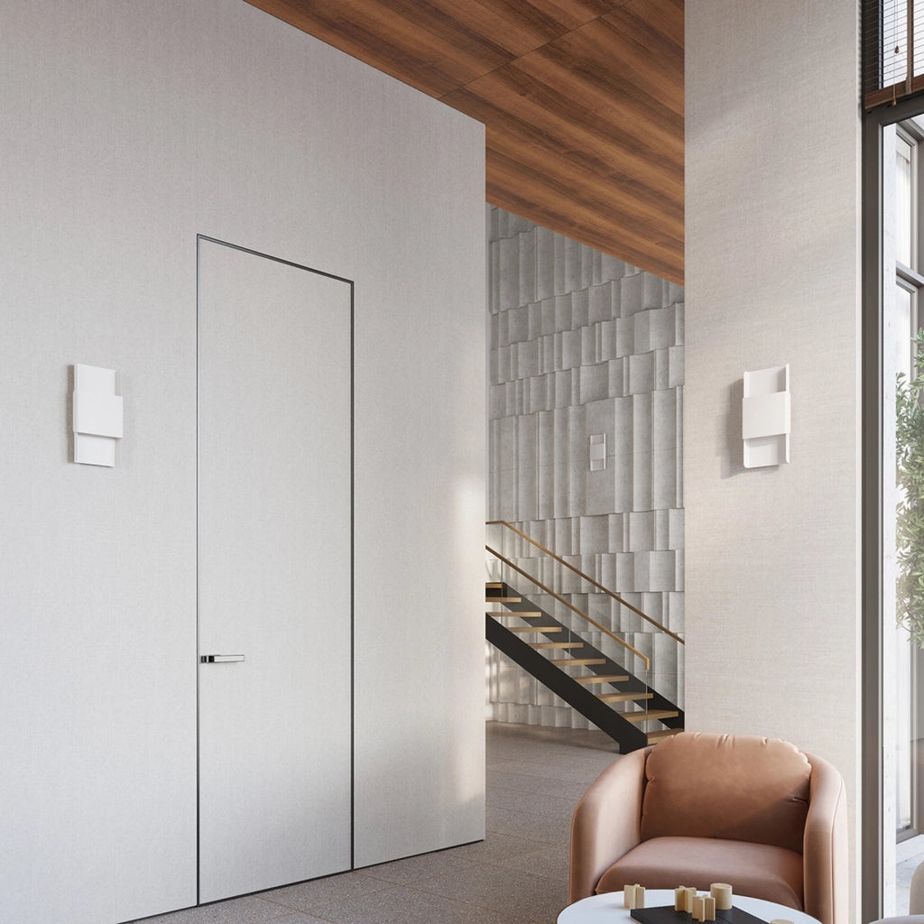 Applique moderna rettangolare bianca SKELDA 2xG9 Pure Lume