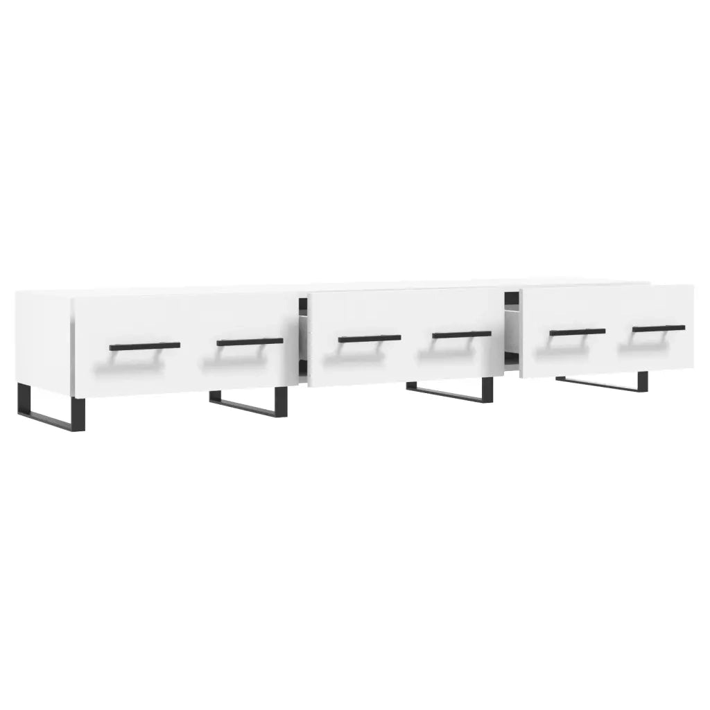 Mobile Porta TV Bianco 150x36x30 cm in Legno Multistrato 829172