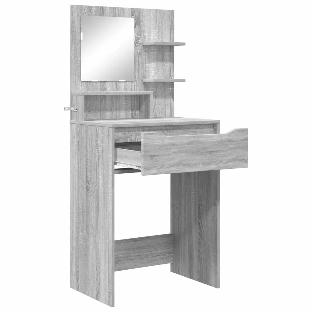 Tavoli da Trucco per Camera da Letto con cassetto Grigio Sonoma