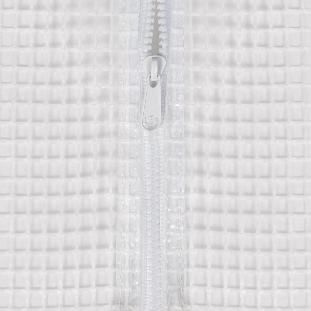 IDMarket - Serra tunnel di giardinario 12m²  bianco 4 stagioni ZEBRA 4x3M