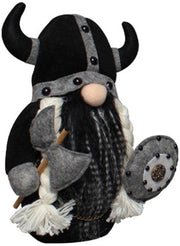 Decorazione per tavolo in forma di cavaliere vichingo senza testa - 26x21x10cm - Simbolo di coraggio - Plush figurina